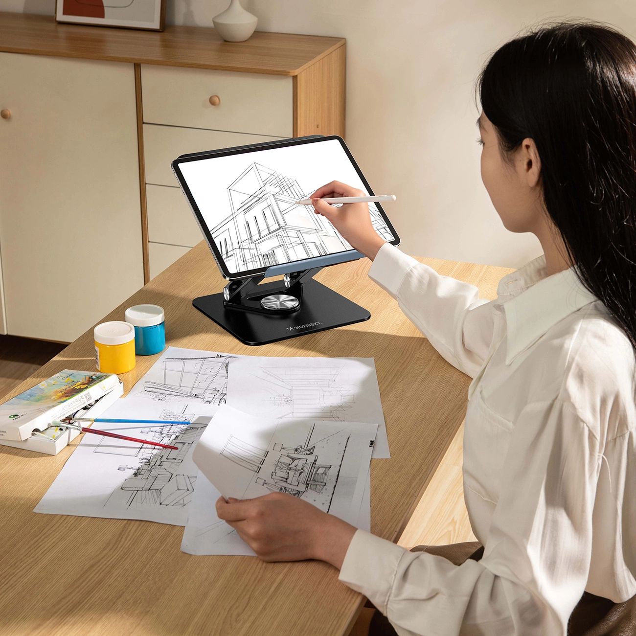 Laptop állvány Wozinsky WRS-CPY84SB 360 alumínium - fekete-8