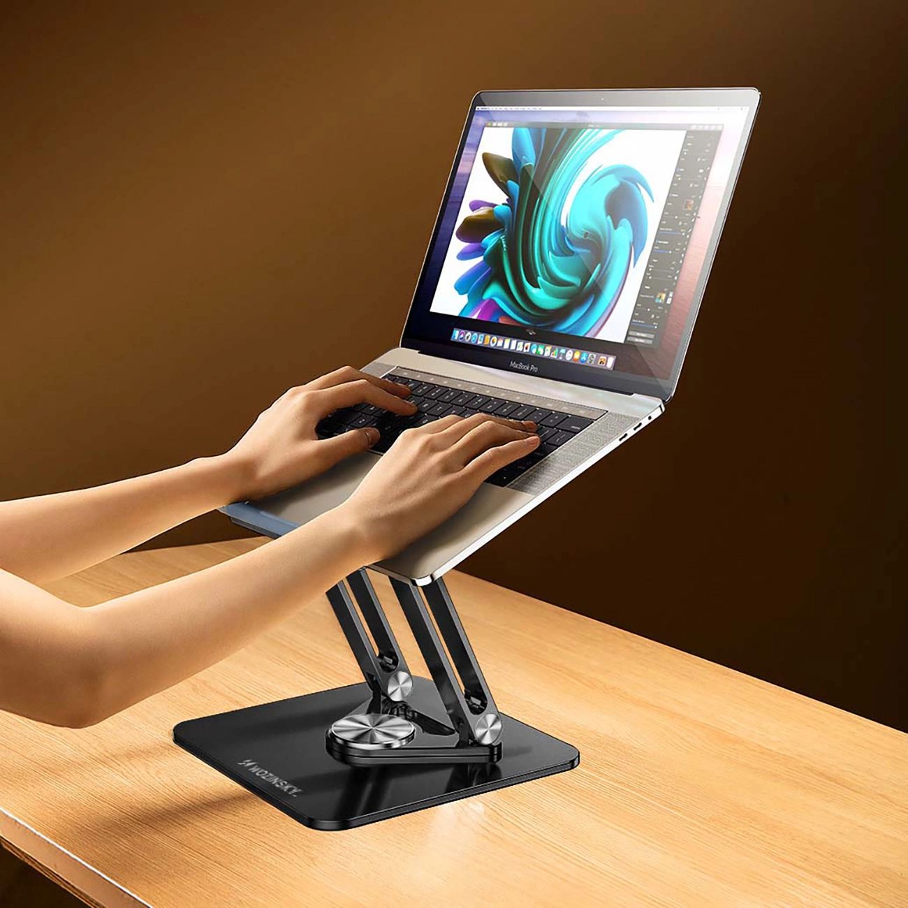 Laptop állvány Wozinsky WRS-CPY84SB 360 alumínium - fekete-6