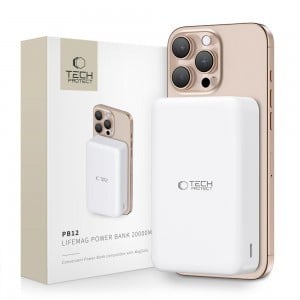 Tech-protect Pb12 Lifemag Magsafe Power Bank 20000mah Fehér