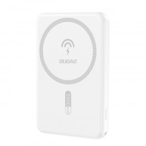 Dudao K14S USB-A / USB-C / MagSafe vezeték nélküli powerbank 20W 5000mAh - fehér