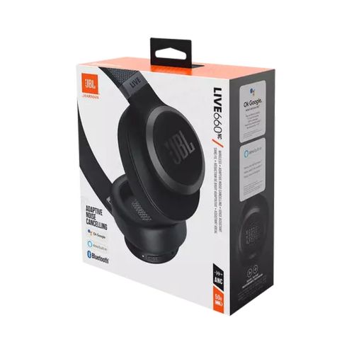 JBL Live 660NC Bluetooth Vezeték nélküli On-Ear Fejhallgató Fekete EU-1