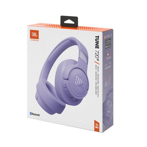 JBL Tune 720BT Bluetooth Vezeték nélküli On-Ear Fejhallgató Lila EU-5