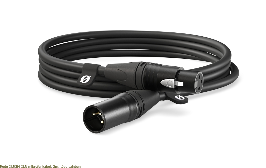 RODE XLR3M XLR mikrofonkábel, 3m, fekete-0