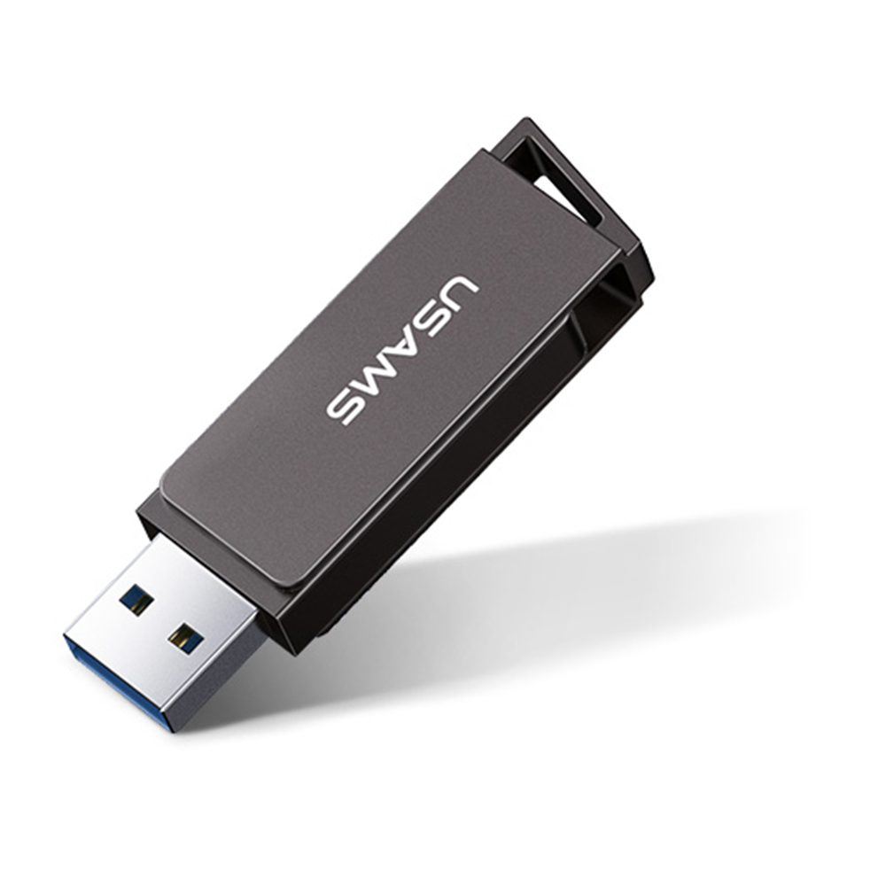  Usams - Pendrive (US-ZB194) - Forgatható USB 3.0, nagy sebességű flash meghajtó 16 GB - Vas szürke-0