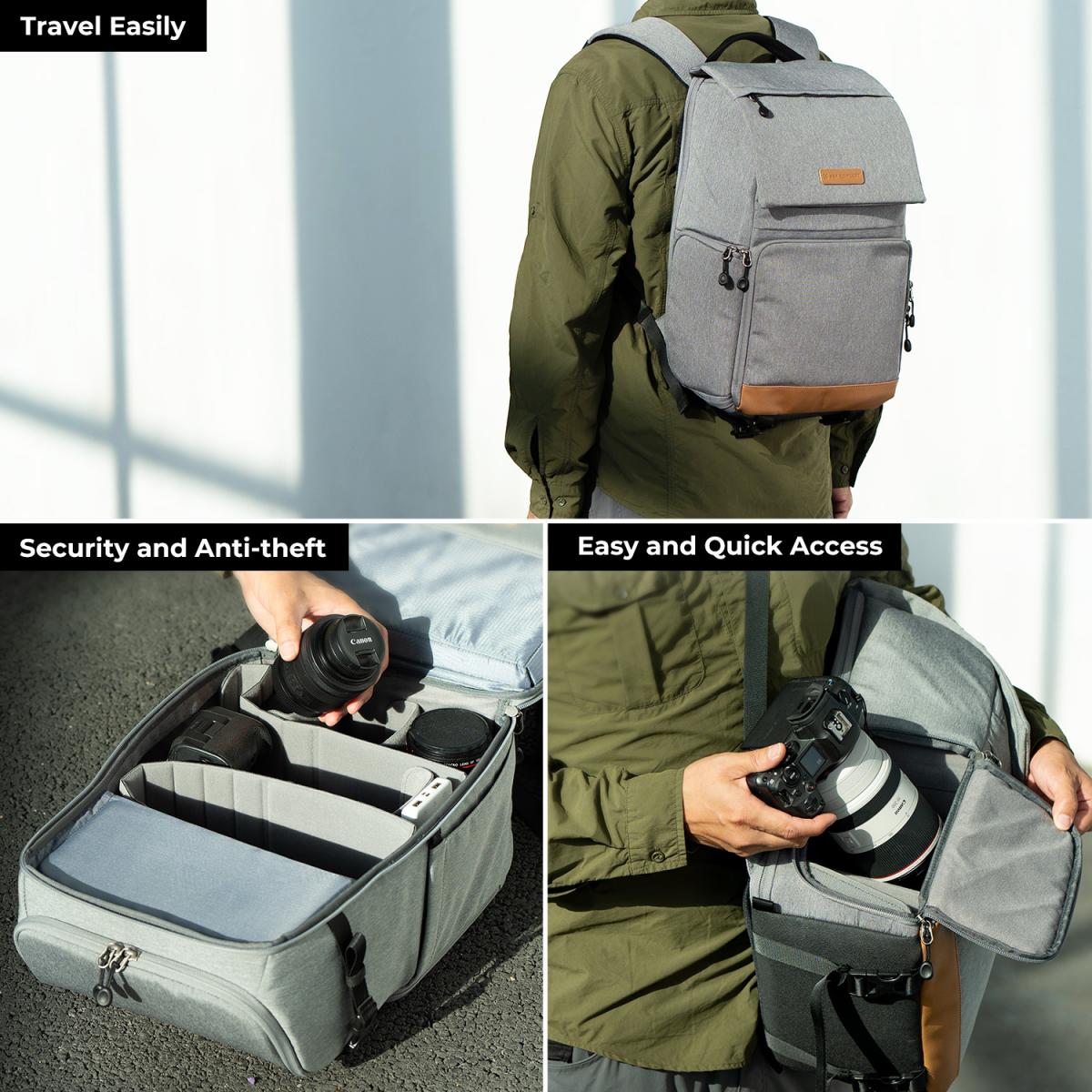 Fotós hátizsák 22L K&F Concept Beta Zip-3