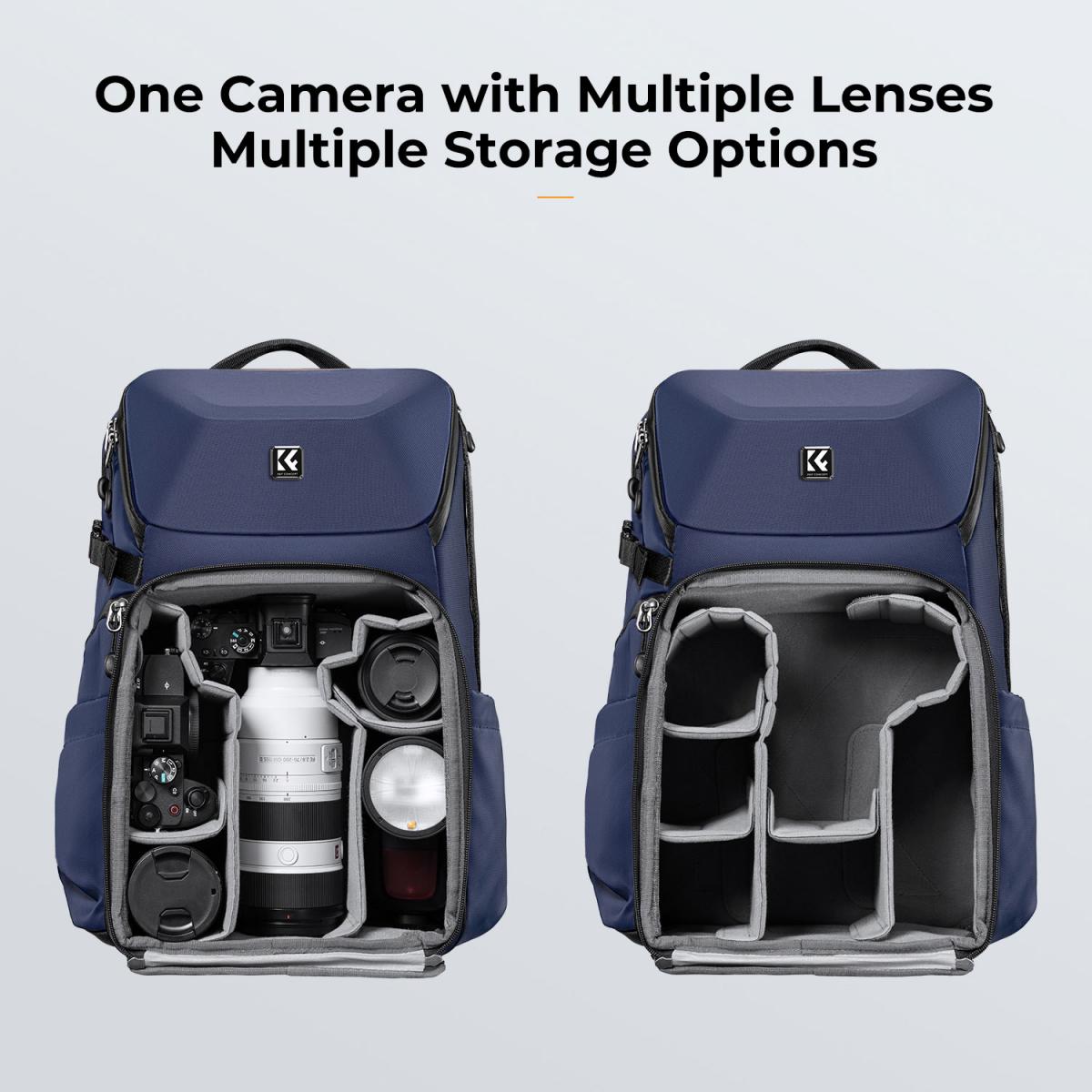 Fotós hátizsák 20L K&F Concept (KF13.144V2) kék-5