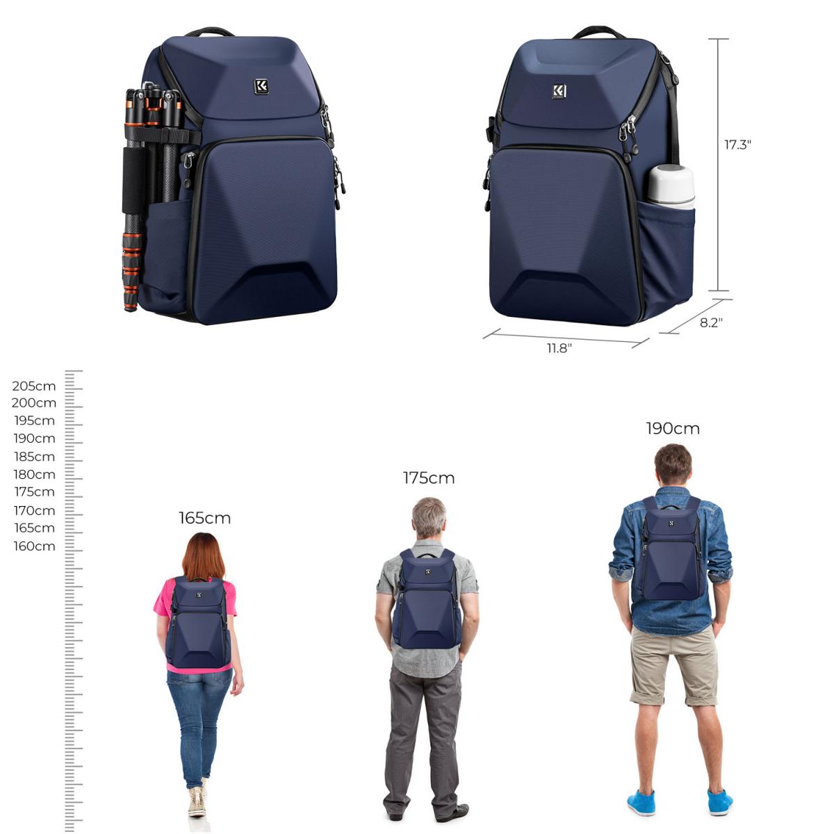 Fotós hátizsák 20L K&F Concept (KF13.144V2) kék-1