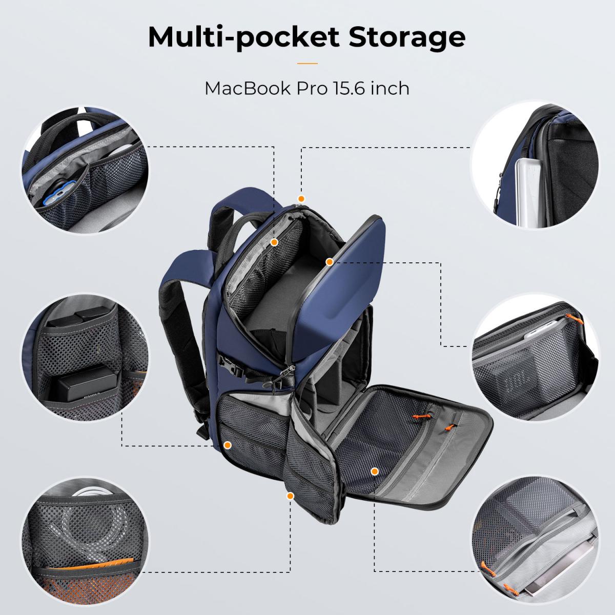 Fotós hátizsák 20L K&F Concept (KF13.144V2) kék-2
