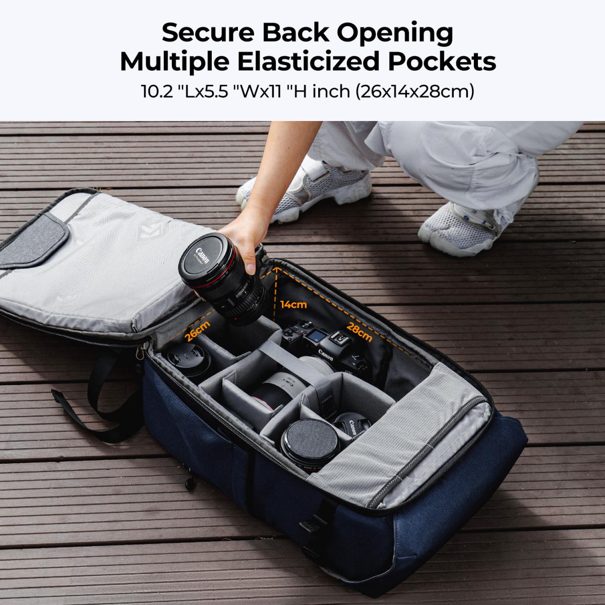 K&F Concept Beta Zip 20L fotós hátizsák-2