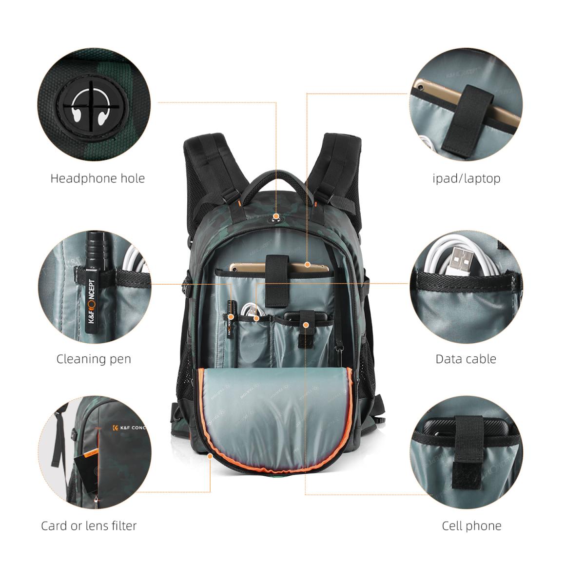 Fotós hátizsák 21L K&F Concept Beta V2-4