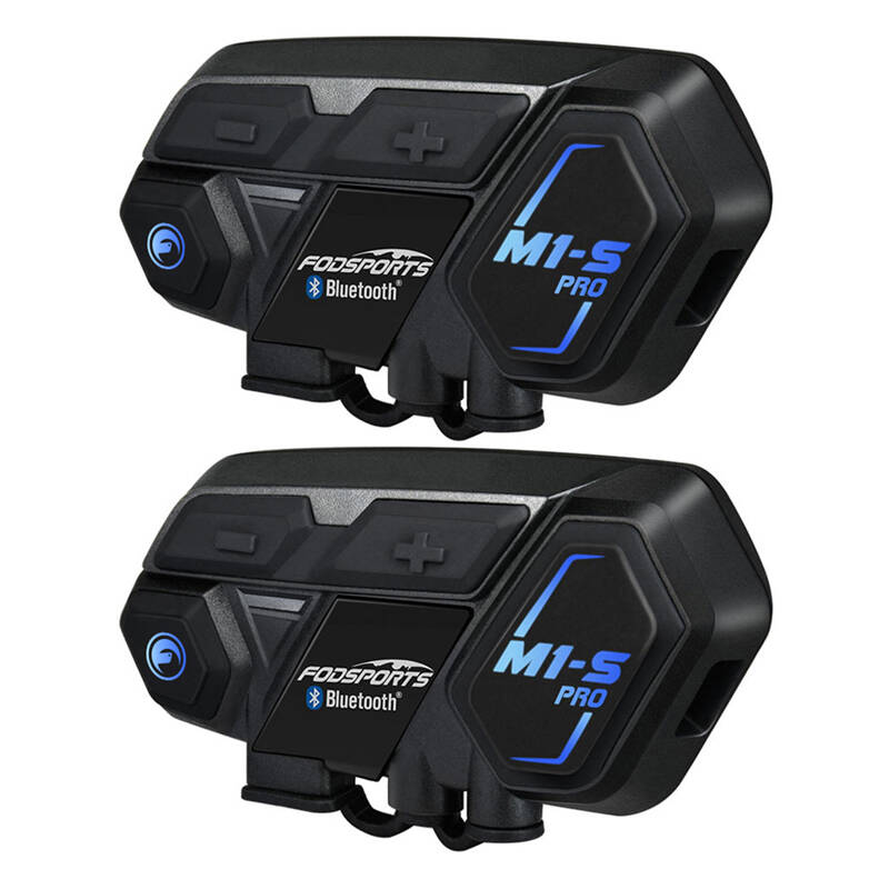 Headset intercom Fodsports M1-S Pro 2 pack (fekete)-0
