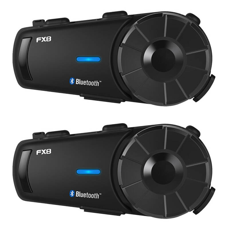 Headset intercom Fodsports FX8 2 darab (fekete)-0