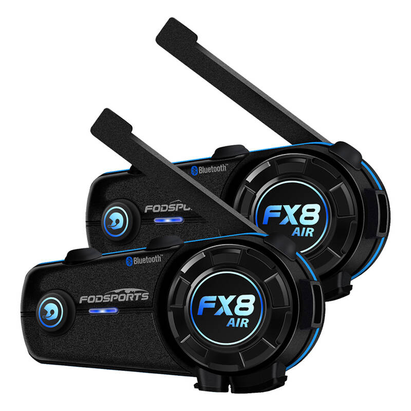 Headset intercom Fodsports FX8 Air 2 csomag (fekete),-0