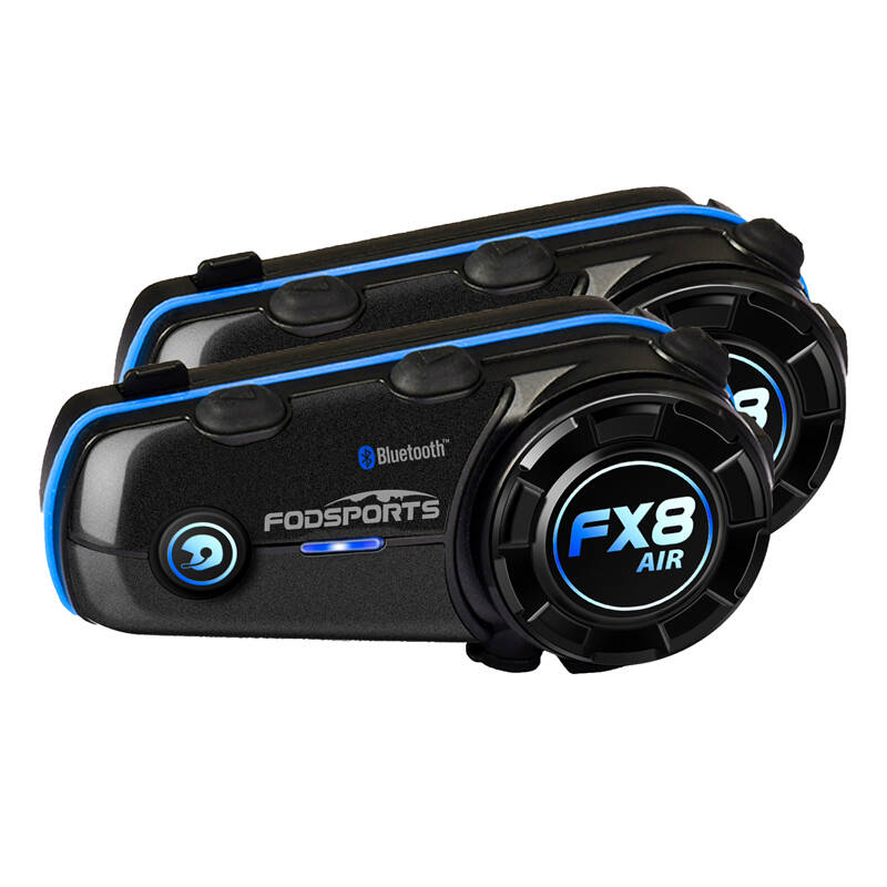 Headset intercom Fodsports FX8 Air 2 csomag (fekete),-1