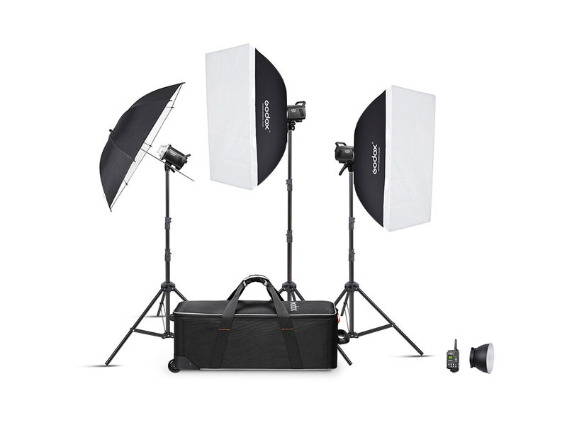 Godox MS300V-D Stúdióvaku szett (3db vaku) (Bowens)-0