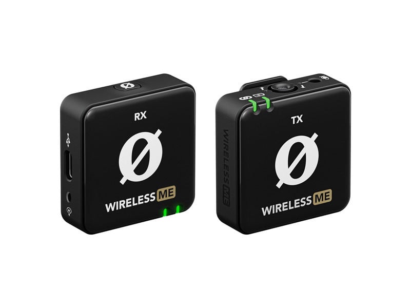 RODE Wireless ME ultra kompakt digitális vezeték nélküli mikrofon rendszer két csatornás vevővel, egy adóval, adóba és vevőbe épített mikrofonnal-0