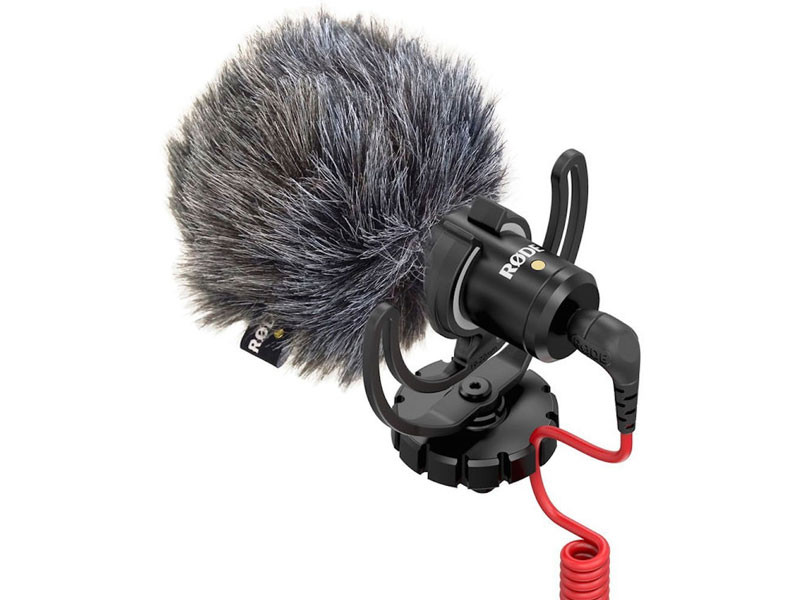 Rode VideoMicro mini kondenzátor mono videomikrofon, Rycote Lyre felfüggesztéssel-5