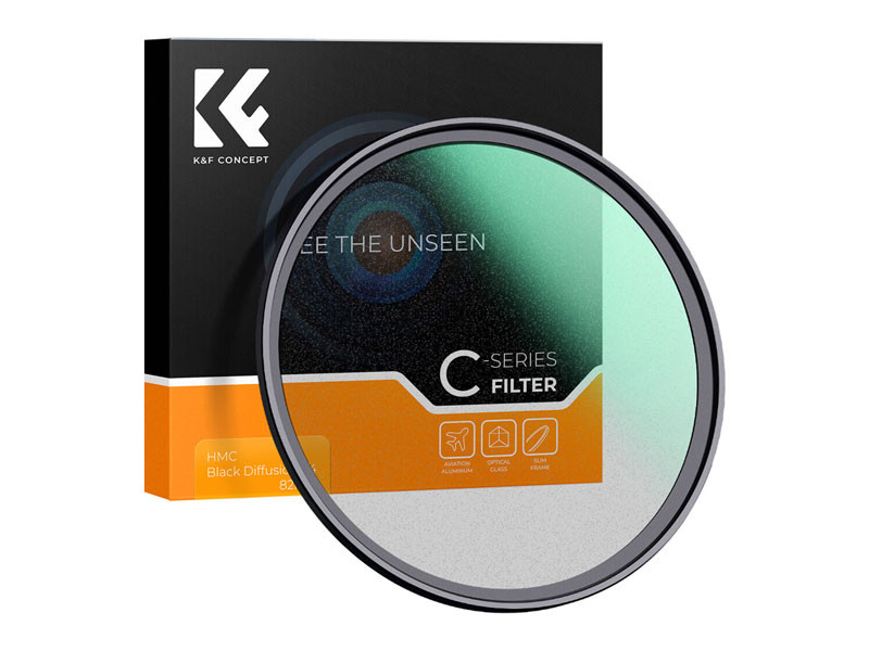 K&F Concept 58mm Classic Series Black Mist szűrő 1/4 (Green Coated)-0