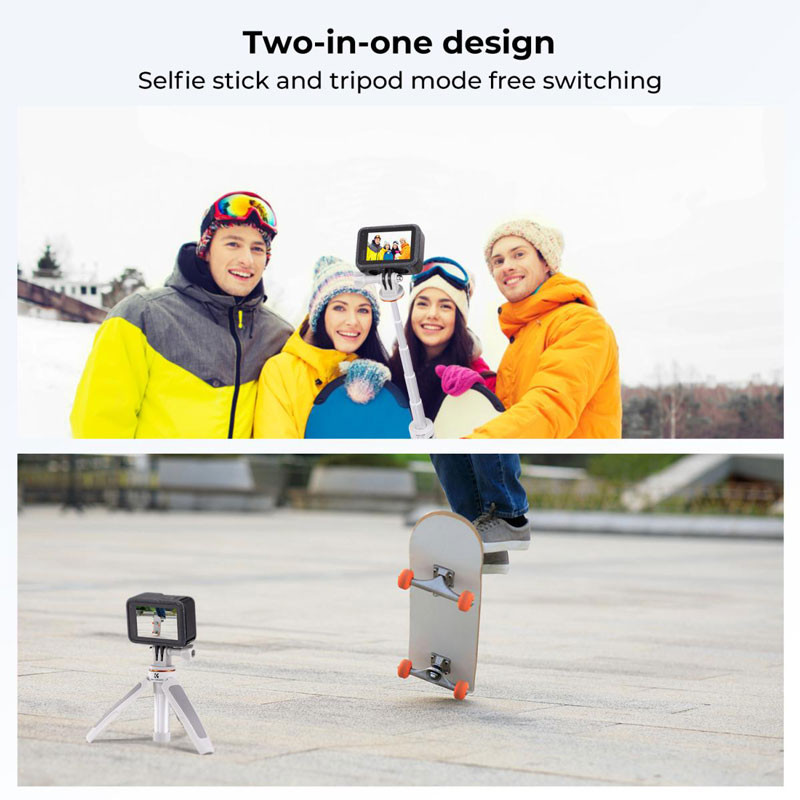 K&F Concept MS03 Állvány/Selfie bot akciókamerához (szürke)-2