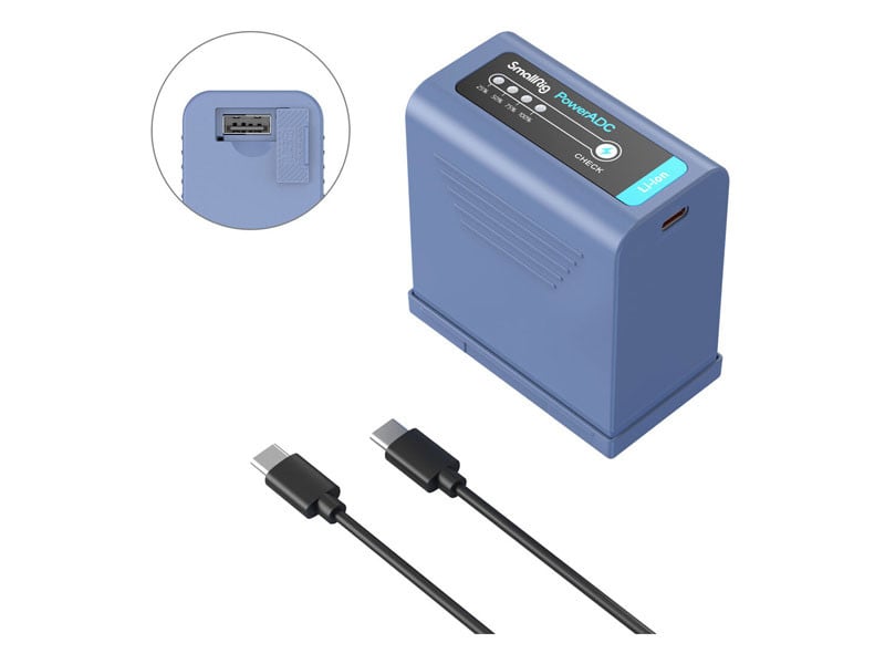 SmallRig 4267 NP-F970 akkumulátor USB-C csatlakozással-1