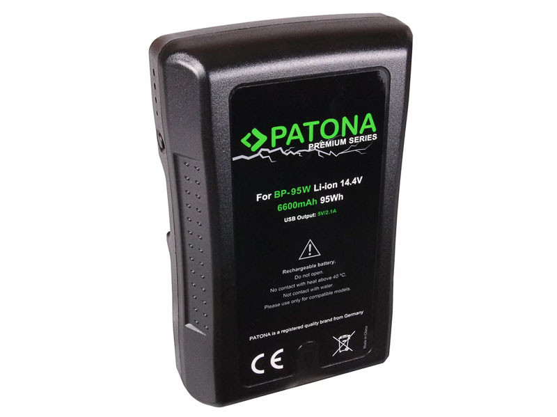 Patona Premium akkumulátor V-Mount 95WH (Sony BP95WS DSR 250P 600P 650P 652P)-0