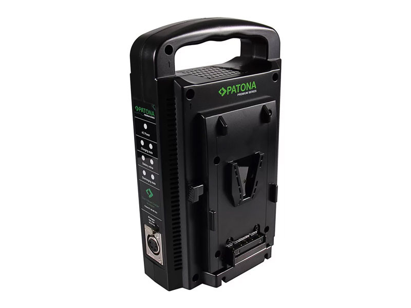 Patona DUAL V-Mount Töltő (Sony BP-95W BP-GL65 BP-190WS 4-Pin XLR kábellel)-0