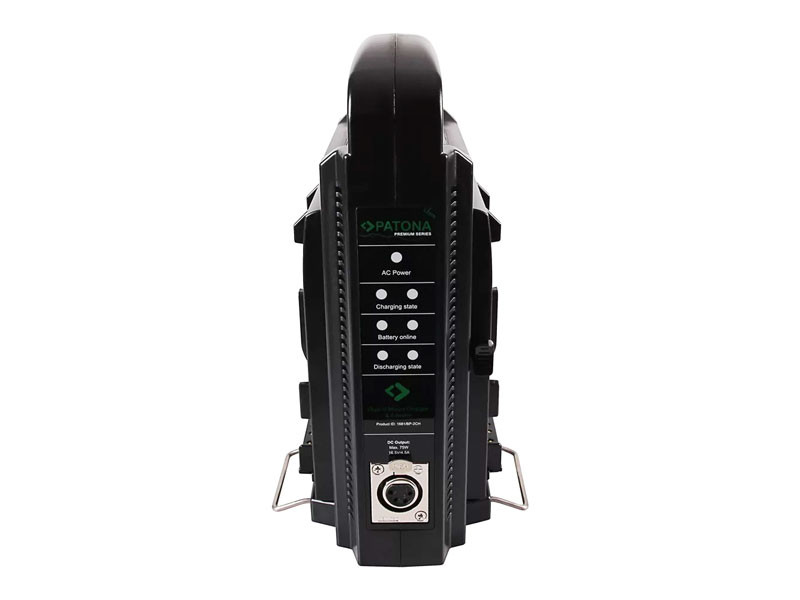 Patona DUAL V-Mount Töltő (Sony BP-95W BP-GL65 BP-190WS 4-Pin XLR kábellel)-2