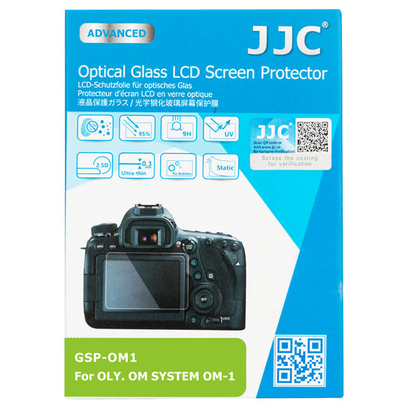 JJC GSP-OM1 ultravékony LCD kijelző védő üveg OM System OM-1-0