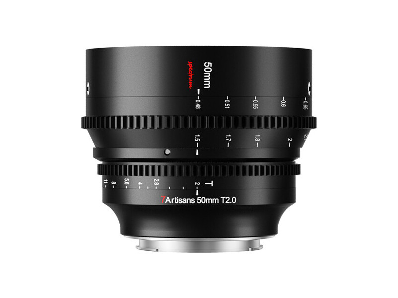 7artisans 50mm T2.0 Panasonic/Leica/Sigma (L mount) cine objektív-0