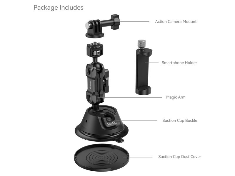 SmallRig tapadókorongos tartó akciókamerákhoz és telefonokhoz SC-1K 4275-2
