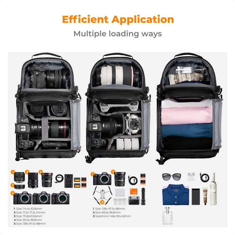 K&F Concept U02 Sling táska 10L-2