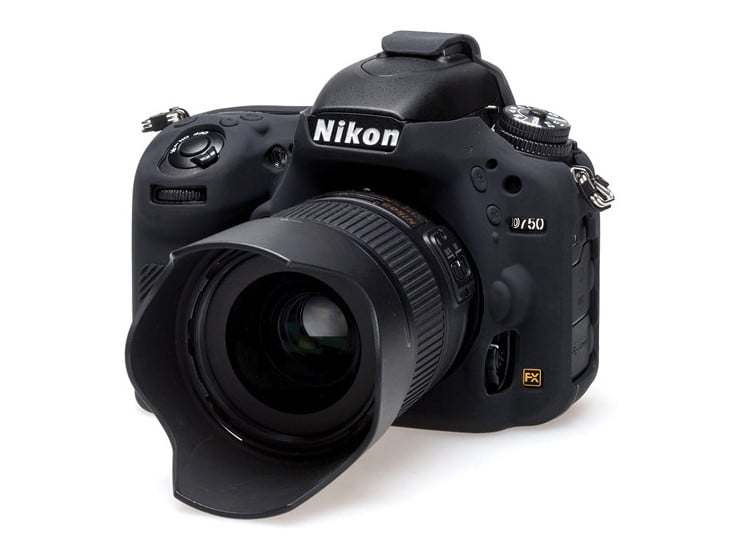 EasyCover Cameracase szilikon burkolat Nikon D750 vázhoz, fekete-2