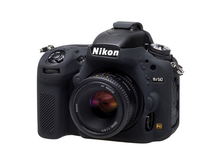 EasyCover Cameracase szilikon burkolat Nikon D750 vázhoz, fekete-3