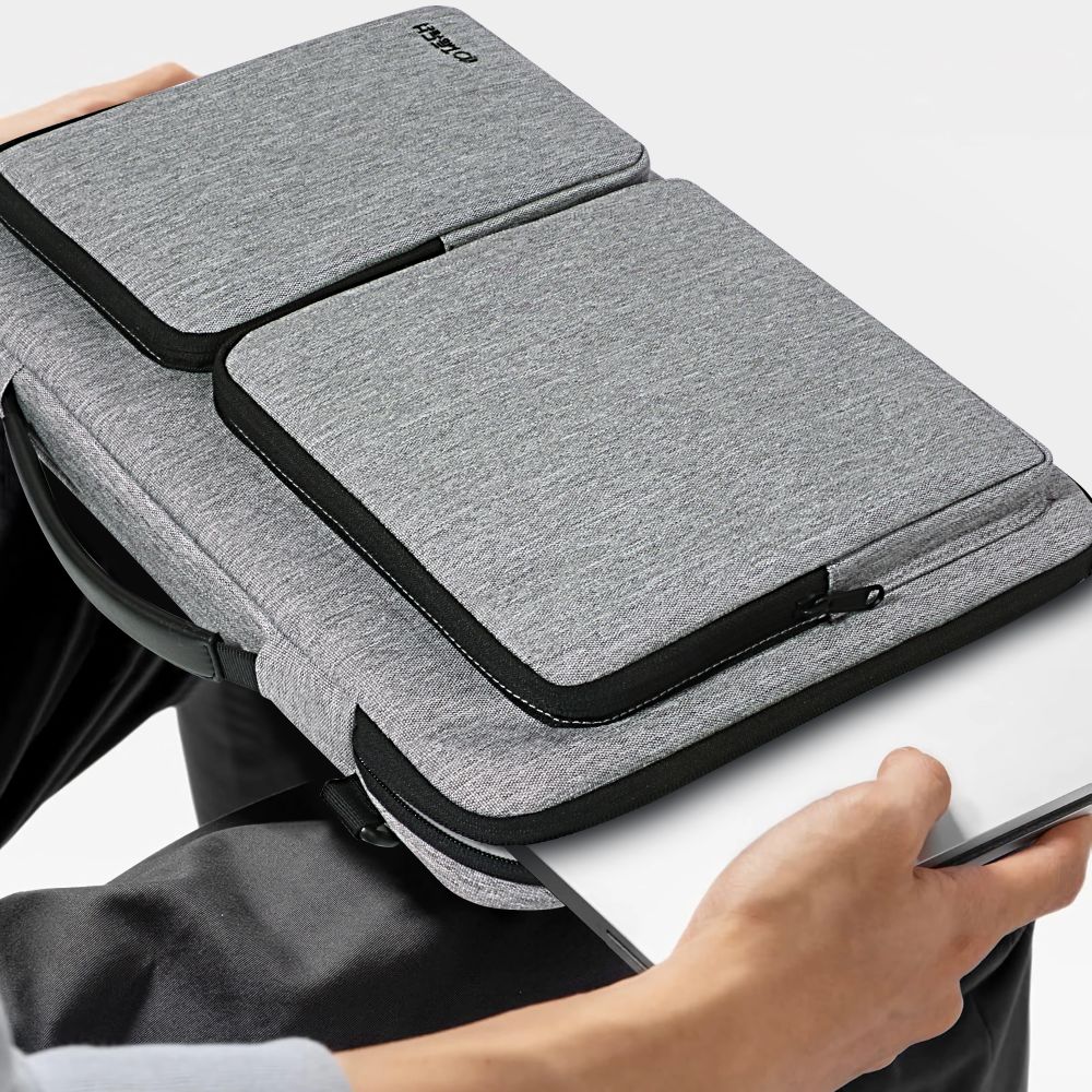 Tech-protect Defender Bag Laptop Táska 15-16 Crayon Grey,-2