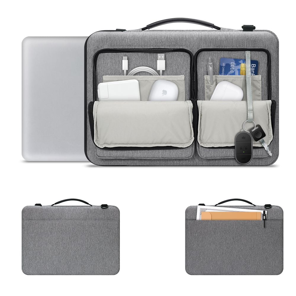 Tech-protect Defender Bag Laptop Táska 13-14 Crayon Szürke-7