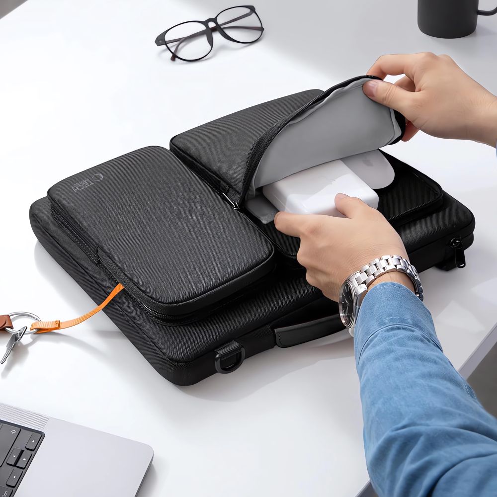 Tech-protect Defender Bag Laptop Táska 15-16 Fekete-1