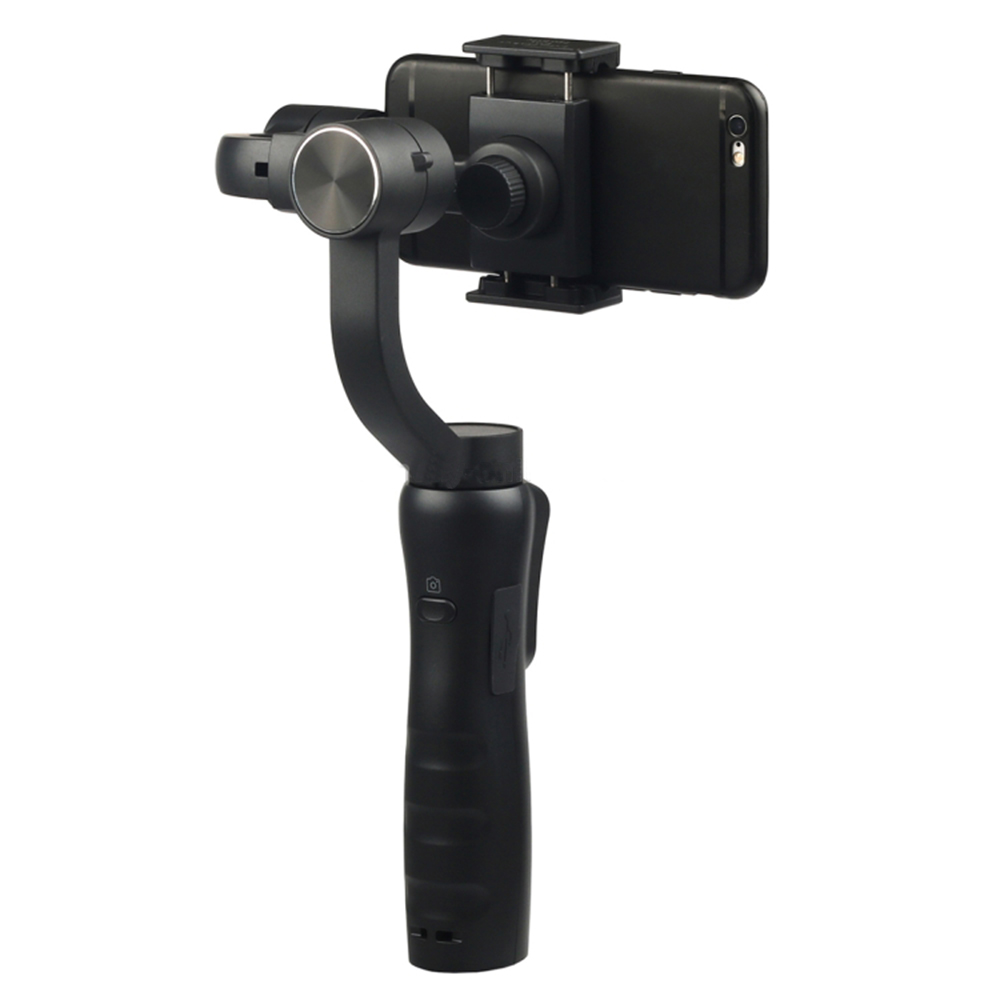  Techsuit - Telefon Gimbal (S5) - Kézi, automatikus arckövetéssel, távirányítóval, 360 fokban állítható, 3600mAh - Fekete-0