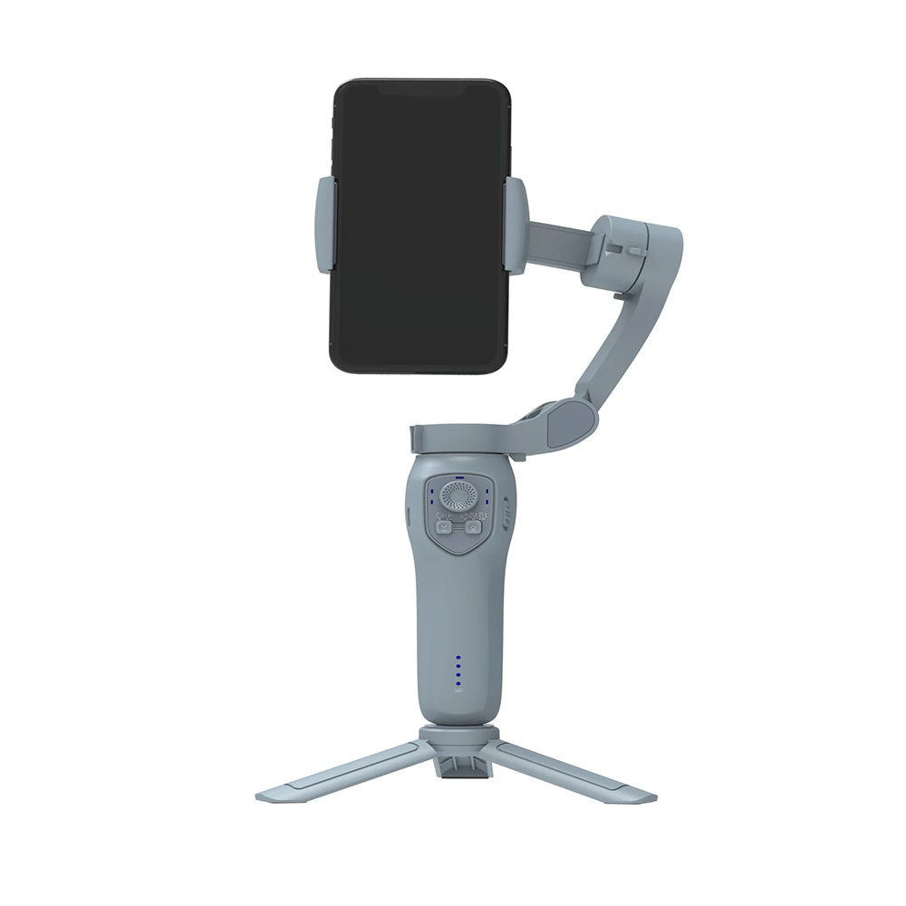  Techsuit - Telefon Stabilizátor (L7C Pro) - Bluetooth, Inception Mód, Szépítő Funkció, Állvány, 2000mAh - Szürke-0