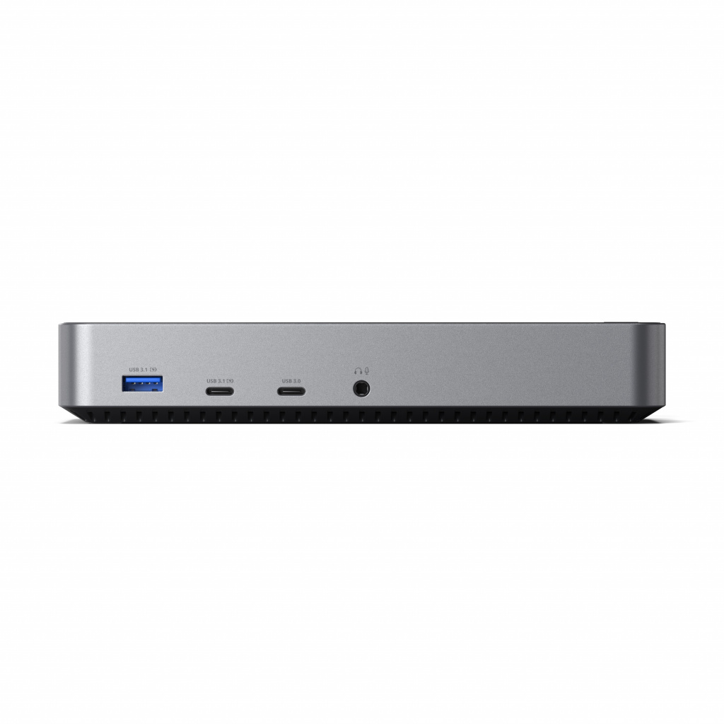 Satechi Alumínium 4K Kijelző Dokkoló Állomás (3x 4K/60Hz, 2x DisplayPort 1.4 4k/60Hz, 3x HDMI, 1x DP Alt mód, 1x USB 3.1, 1x USB-C 3.1 Gen2, 2x USB3.0, 1x USB-C 3.0, 1x Ethernet, 1x Audio, Kensington zár) - Szürke-2