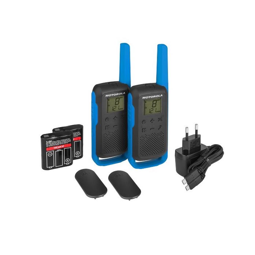 Motorola Talkabout T62 dupla készlet + töltő kék,-1