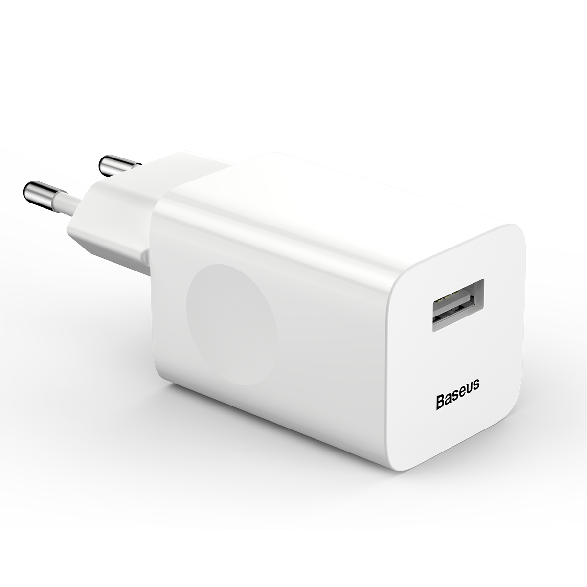 Baseus hálózati töltő, fali USB adapter 3.0 QC gyorstöltéssel fehér színben 24W-0