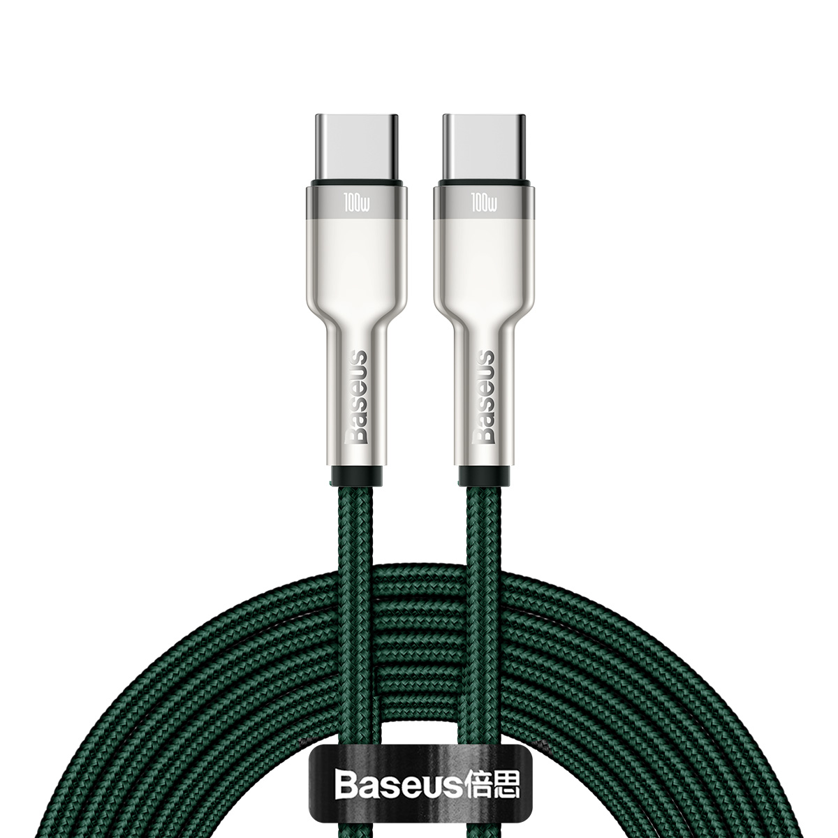 Baseus Cafule Metal Data USB Type C - USB Type C kábel PD 100 W 2 m zöld-0