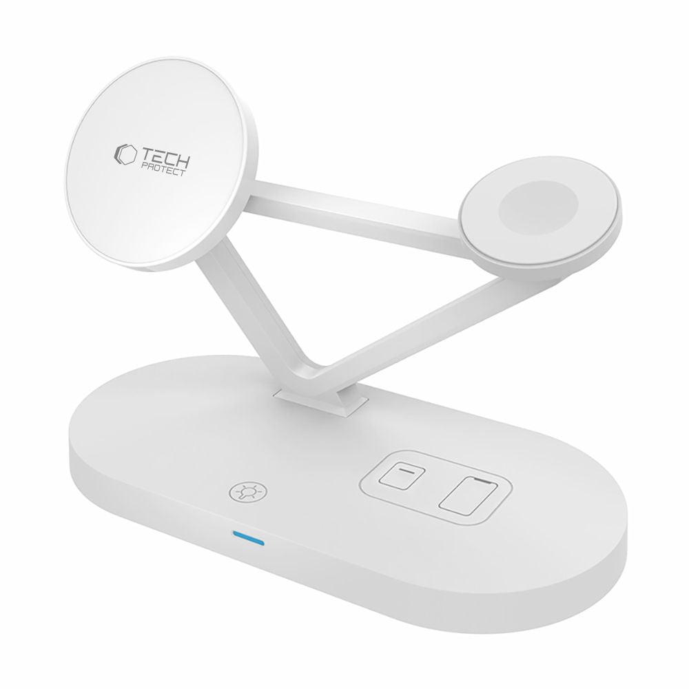 Tech-protect Qi15w-a41 3in1 Magnetic Magsafe Vezeték Nélküli Töltő Fehér-2