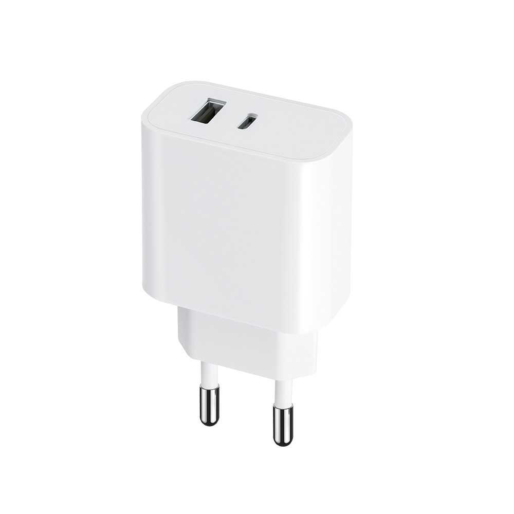 Maxlife MXTC-06 PD QC töltő 1x USB-C 1x USB-A 20W fehér-1