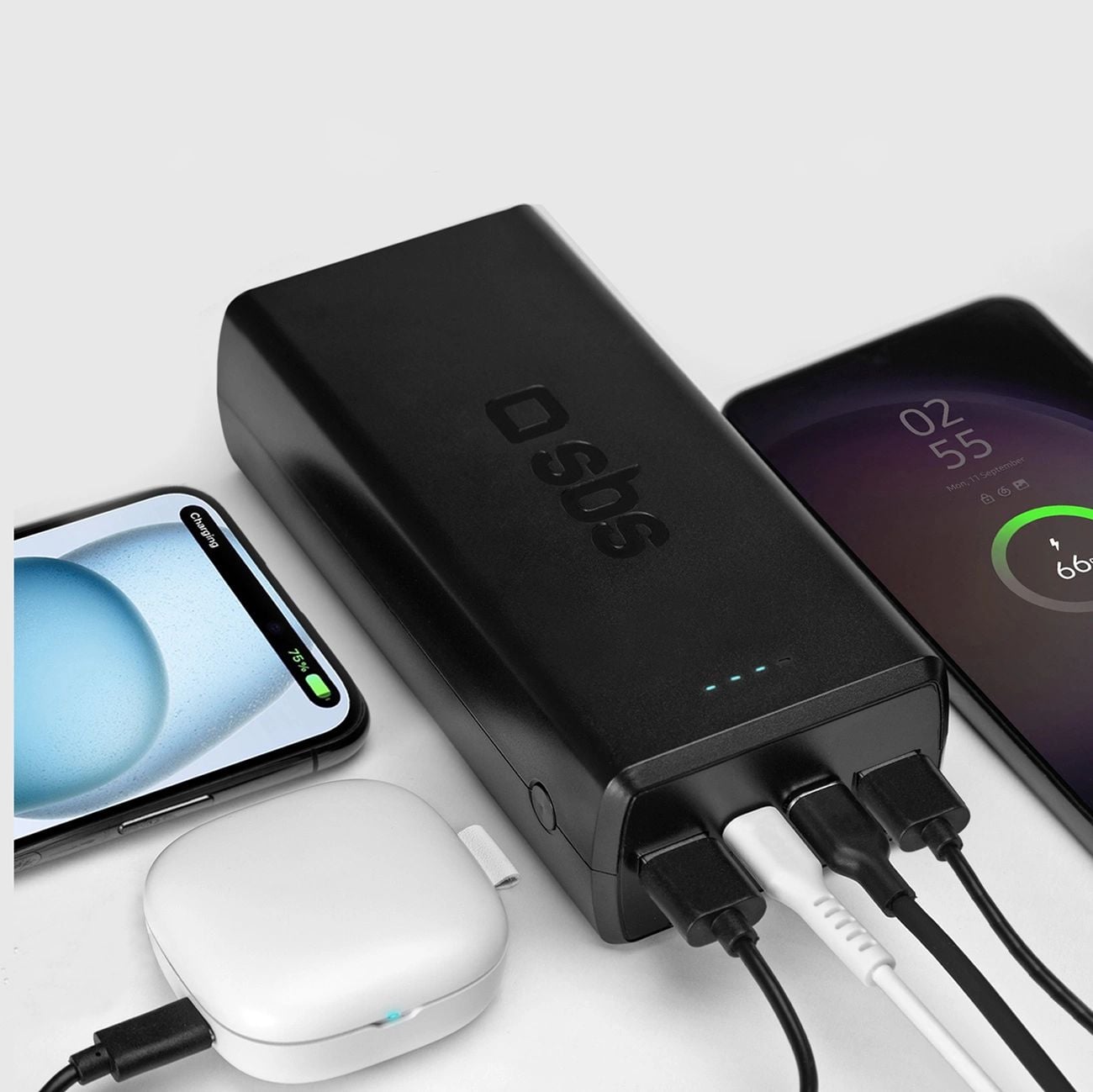 SBS TTBB30000PD20K powerbank 30 000 mAh, 2 USB, Fekete-5