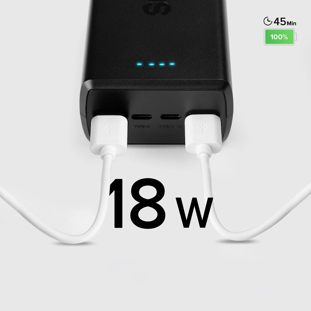 SBS TTBB30000PD20K powerbank 30 000 mAh, 2 USB, Fekete-3