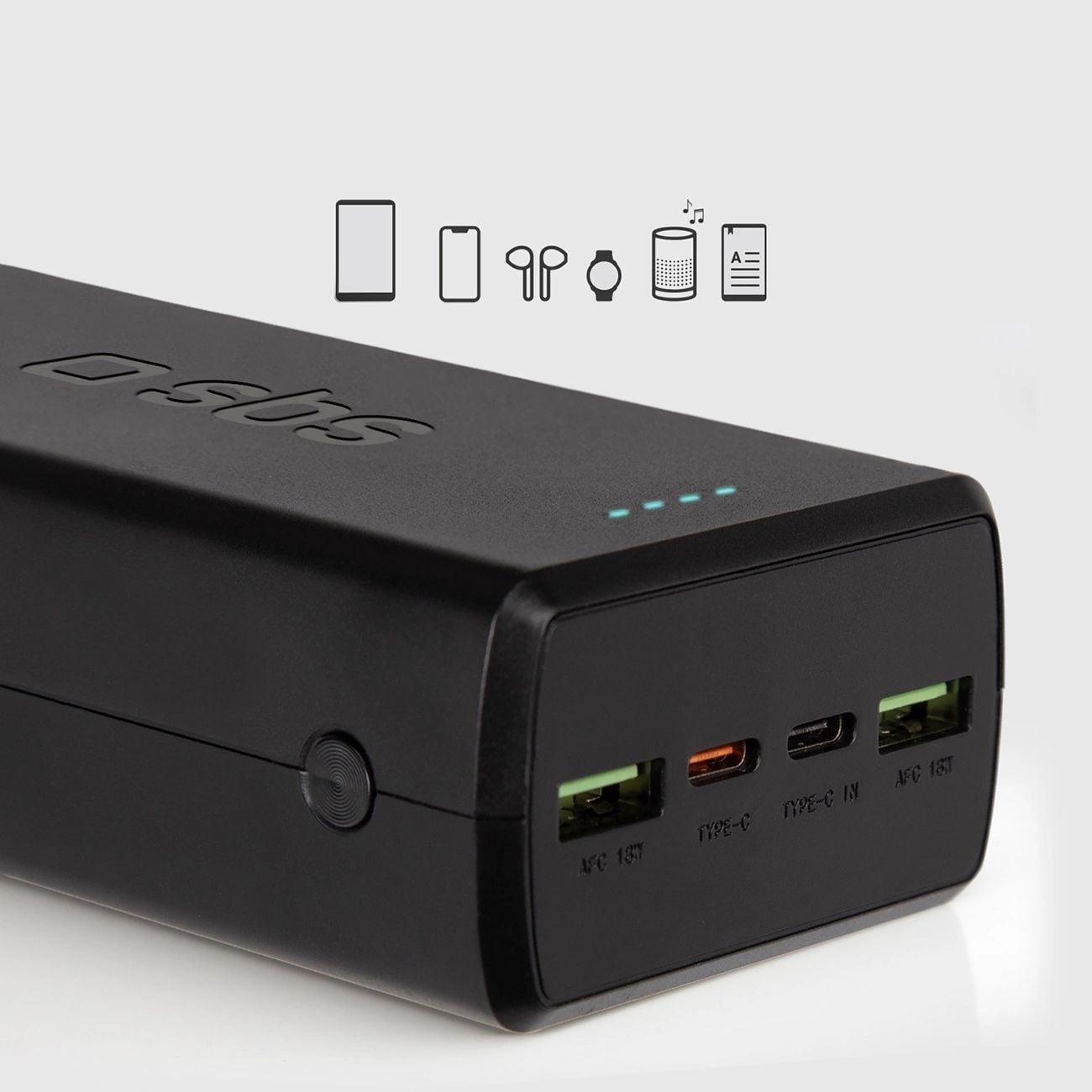 SBS TTBB30000PD20K powerbank 30 000 mAh, 2 USB, Fekete-10