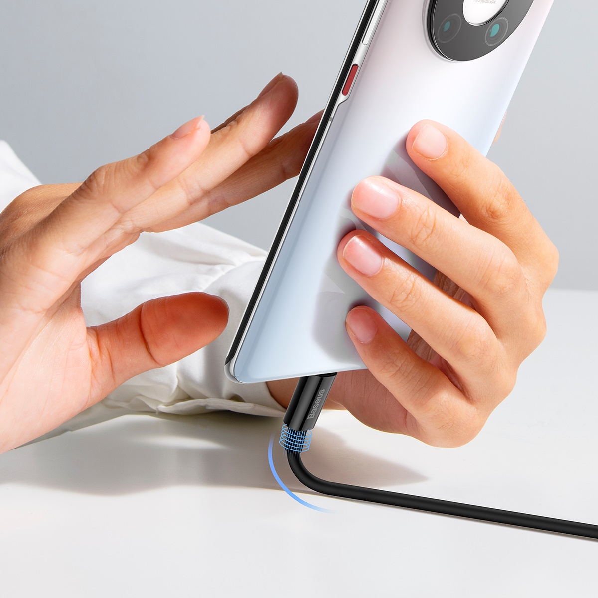 Baseus Superior USB - USB-C kábel, 100W, 1m (fekete)-3