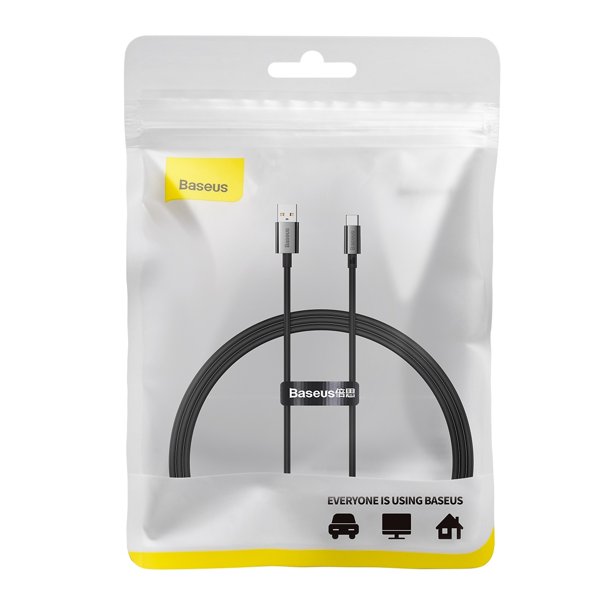 Baseus Superior USB - USB-C kábel, 100W, 1m (fekete)-1