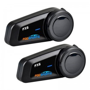 Headset intercom Fodsports FX6 2 csomag (fekete)